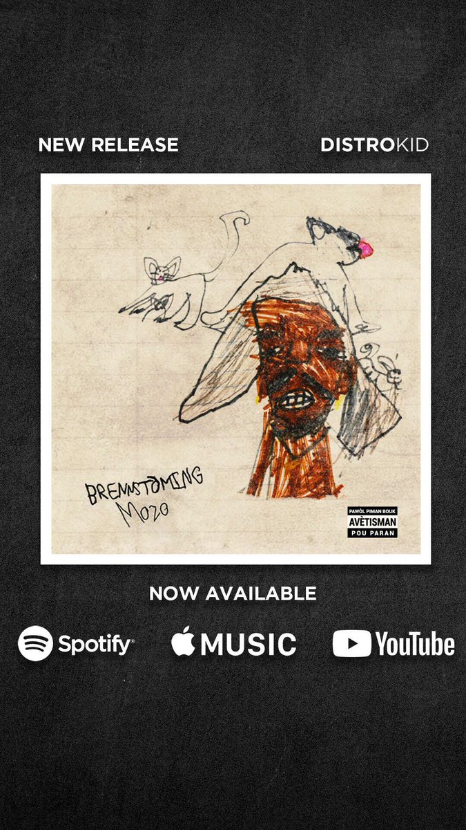 #Brennstòming disponib sou tout platfòm estriming yo!! 

#UndergroundRap 
#HipHop 
#Bosalmizikalite