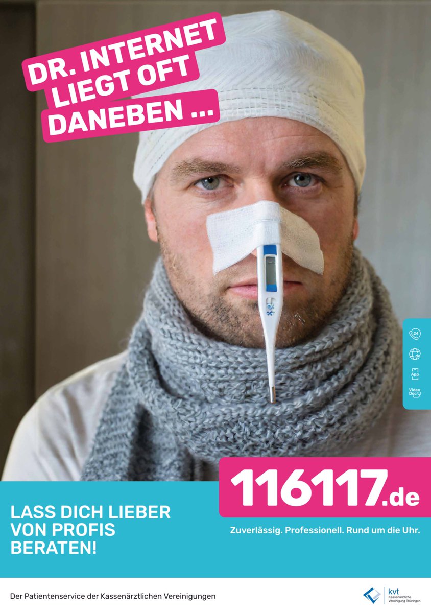 Fieber? Fuß verknackst? Praxis zu? Finde eine Bereitschaftsdienstpraxis in deiner Nähe oder lass‘ dich vom VideoDoc beraten: 116117.de #meinekvt <a href="/GgmbhKvt/">KVT-Notdienst Service gGmbH</a>