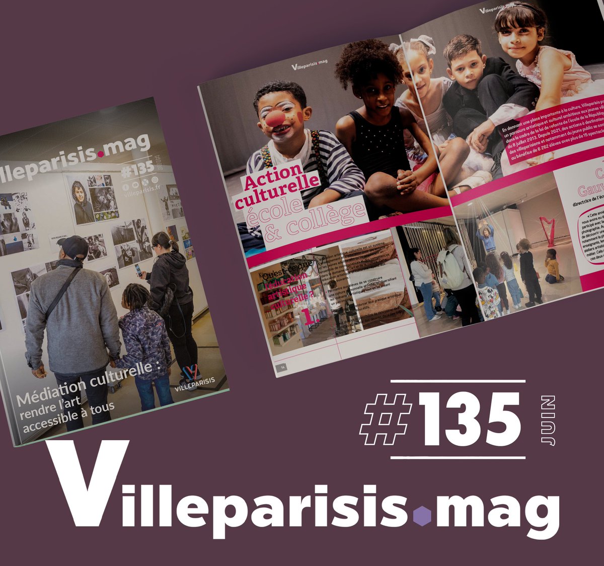 [Villeparisis.mag]
Bonne nouvelle, le numéro du mois de juin "médiation culturelle, rendre l'art accessible à tous" est sorti !
👉A la une : Portrait : Jean-Claude Derozier, 
👨‍🎨Action culturelle école &amp; collège, 🎸La guitare dans tous ses états !
l.facebook.com/l.php?u=https%…