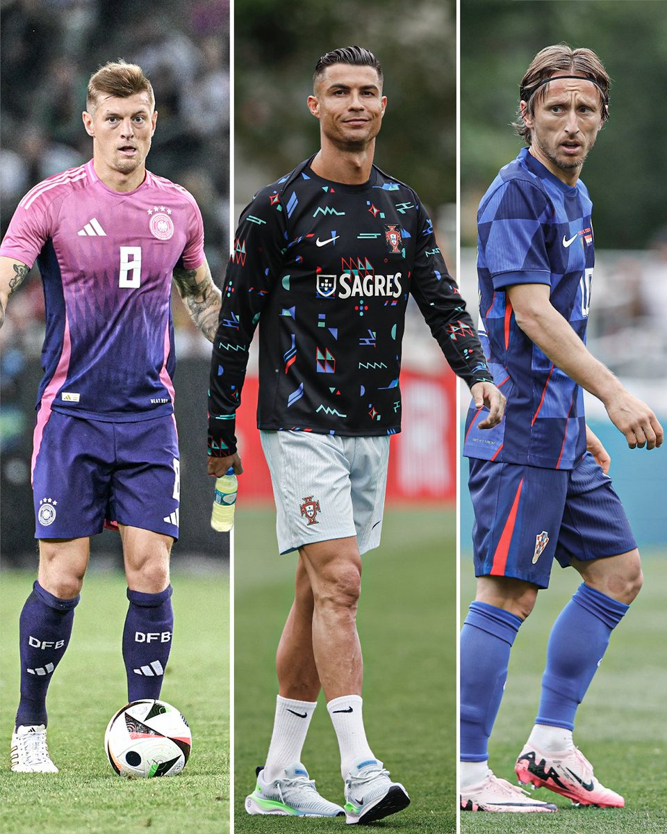 Toni Kroos, Cristiano Ronaldo and Luka Modric might all be playing in their last Euros 😥

Let's enjoy them while we still can ❤️