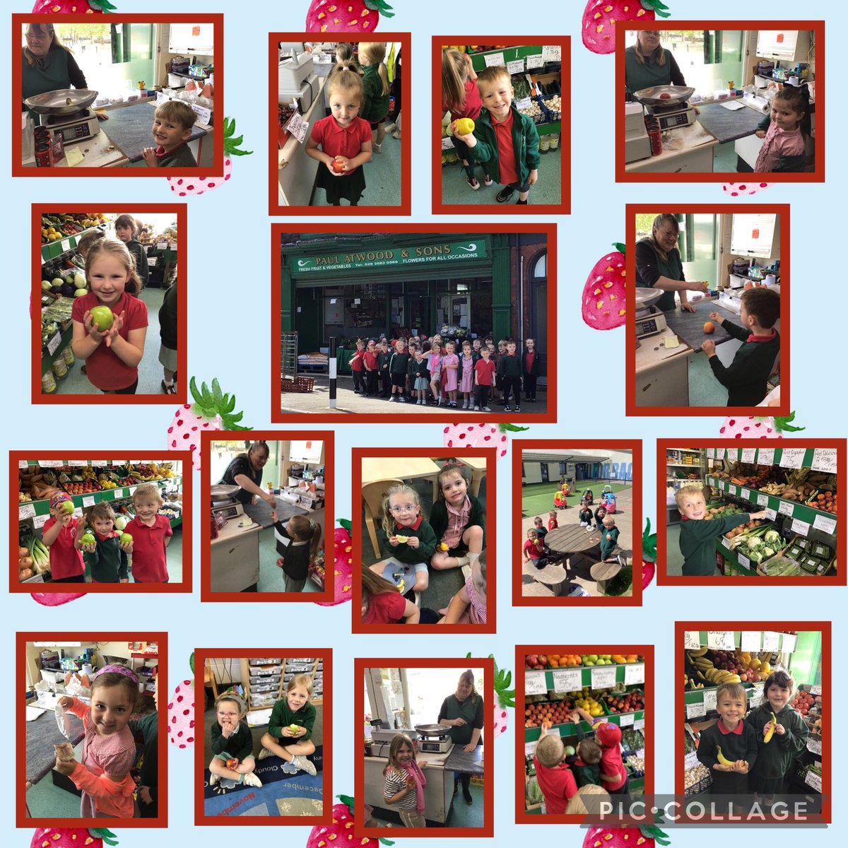 Bore llawn cyffro yn cerdded i’r siop ffrwythau lleol i brynu ffrwythau i fynd gyda’r stori ‘Syrpreis Handa!’ We had an exciting morning walking to the local fruit shop to buy fruit to go with our story ‘Handa’s Surprise!’🥭🍉🍋🍎🍍