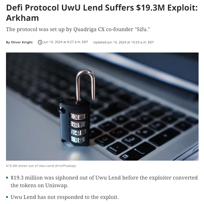 voltiusai's tweet photo. The #DeFi space faces another significant challenge as UWU Lend suffers a $19M exploit. 🚨

This incident underscores the critical need for advanced security measures. At Voltius, we are committed to revolutionizing #blockchain security with #AI-driven solutions to stay ahead of such threats. ✨

The battle for a secure blockchain ecosystem is ongoing, and we're at the forefront, ready to defend and innovate. 🛡️

Visit https://t.co/Gpe2BnaVD1 and sign up for our waitlist to stay in the know. ✉️