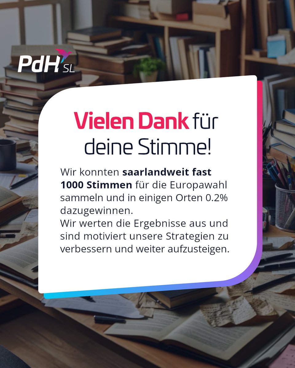 Die #Europawahlen 🇪🇺 sind vorbei und wir bedanken uns für jede von euch für uns abgegebene Stimme und das Vertrauen in unsere Politik. 🤍
Für uns geht es an die Auswertung und dann weiter in die Vorbereitungen der nächsten Wahl.🌍

Auf Richtung Bundestagswahl! 🇩🇪