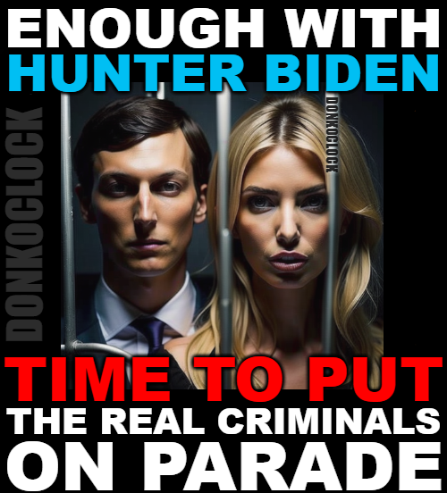 I am so sick of how MSNBC handles Hunter Biden.

I bet you a Coke, Ken Dilanian is on BOTH Andrea Mitchell &amp; Katy Tur. 

It's time to investigate Jared Kushner &amp; Ivanka Trump. 

Drop a 🩵 if you want to see the real criminals put on parade! 💙🩵💙