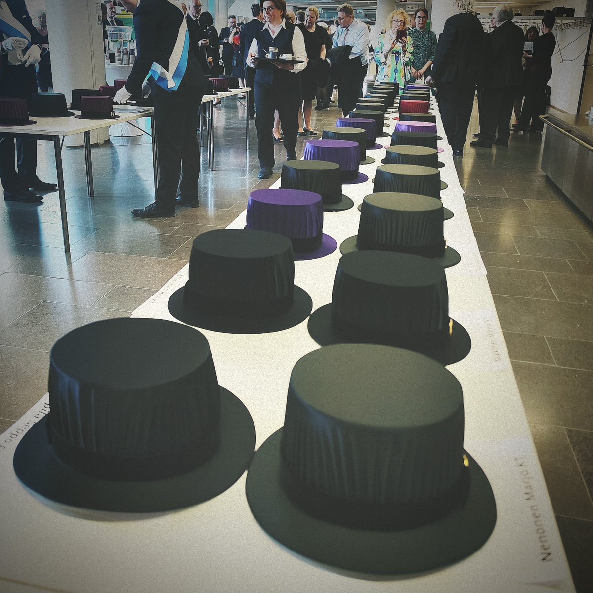 KasiaUEF's tweet photo. My perspective of DAY 1⃣ of the #UEFpromootio2024 🥂Thursday, 06/06/2024 #hatfitting🎩 #hatreception 🎻@UniEastFinland 🇫🇮 #joensuu https://t.co/0n0WtXASgn