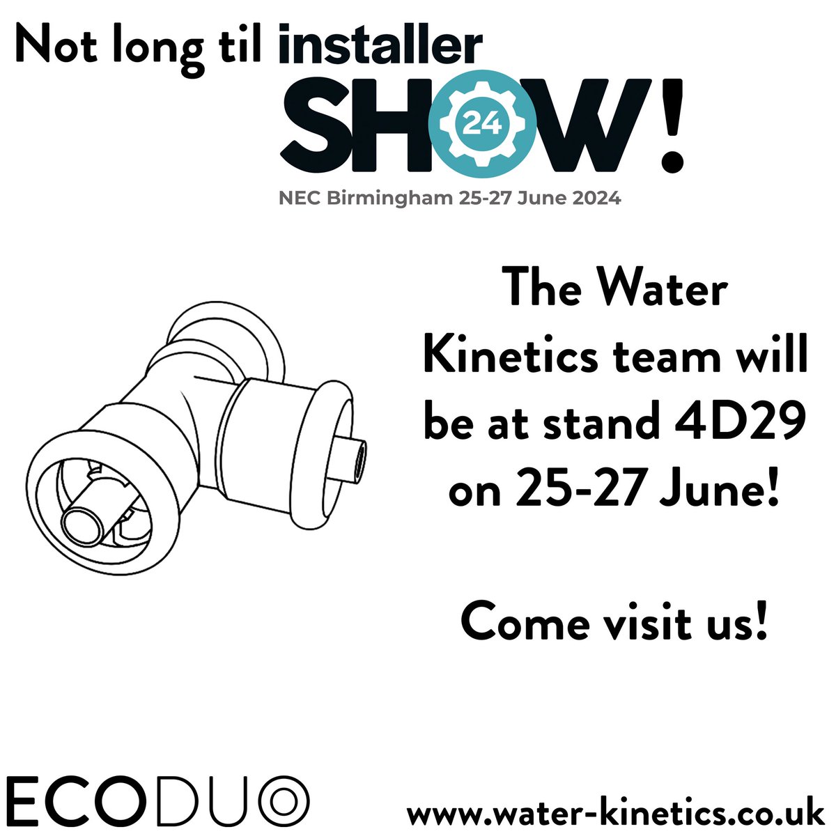 WaterKinetics's tweet photo. We’ll be at Installer Show from the 25th to the 27th of June at NEC Birmingham!

The Installer Show is a gathering of over 20,000 installers, specifiers, and decision makers from many different sectors across the UK.

We’ll be at stand 4D29! https://t.co/ojbDFvB8Gp