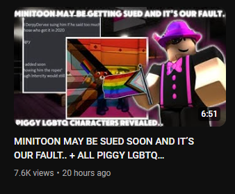 DerpyDervee's tweet photo. To the Piggy community, I have an announcement. I am not suing MiniToon. That is all. Thank you. 🙌

(the fact that this actually needs to be said is so funny to me 😭 c'mon guys) https://t.co/i6Wp0KngqF