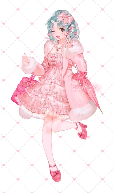 ISF12で出す予定の姫ギャルまつりアクスタの絵です 