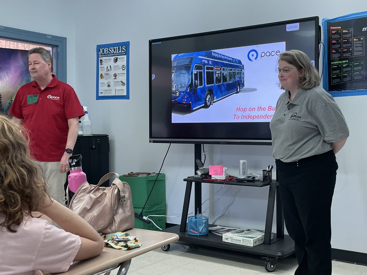 Just before graduation, Taft High School students completed a Hop on the Bus for Independence workshop provided by <a href="/PaceSuburbanBus/">Pace Suburban Bus</a>. Congratulations grads! To schedule a Hop on the Bus for Independence workshop this summer or fall email sarah@jjslist.com.