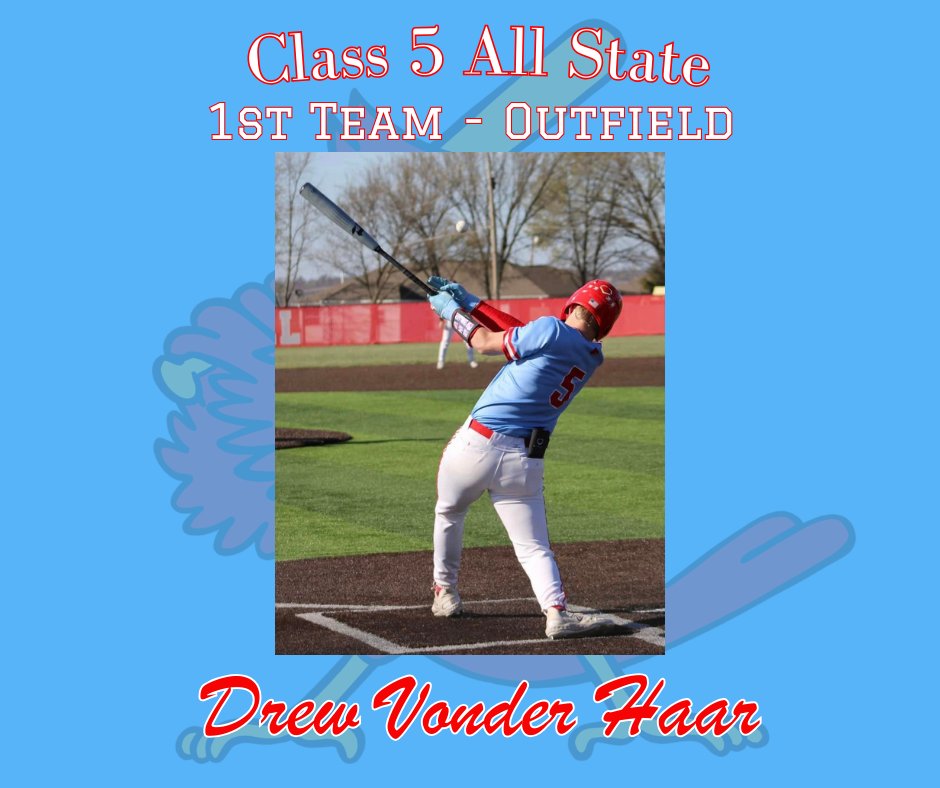 Webb City Baseball (@wcbaseballcards) on Twitter photo Congrats to <a href="/drewvwc5/">Drew Vonder Haar</a> on being named All State in Class 5 as a 1st Team Outfielder. Congrats to <a href="/drewvwc5/">Drew Vonder Haar</a> on being named All State in Class 5 as a 1st Team Outfielder.