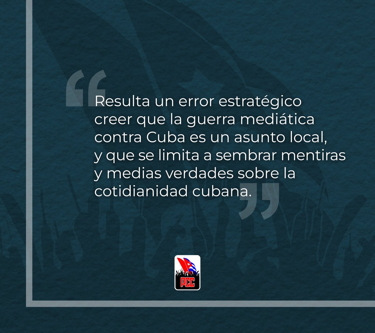 #Cuba 
La historia de la guerra mediática contra el proceso revolucionario cubano, prácticamente tiene sus inicios con el nacimiento de la guerrilla rebelde. De tal modo, que la mentira está en las raíces mismas de la oposición a la Revolución y sigue siendo  práctica cotidiana