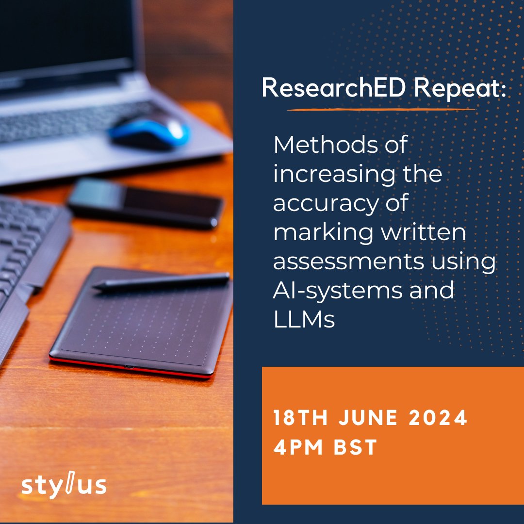 📢 CHANGE OF DATE

The repeat of <a href="/HannahLVG/">Hannah Gillott</a> 's #ResearchEdSW talk on increasing accuracy in AI marking has been moved to 18th June at 4pm — we've emailed registrants the updated details.

Register for the new date here: bit.ly/3wo5YUu