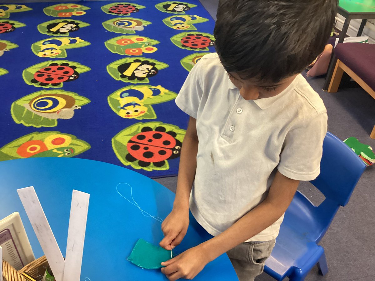 In our DT lesson this afternoon, we practised simple sewing skills such as a running stitch and how to sew a button. It required a lot of perseverance and resilience! #OWPSdt