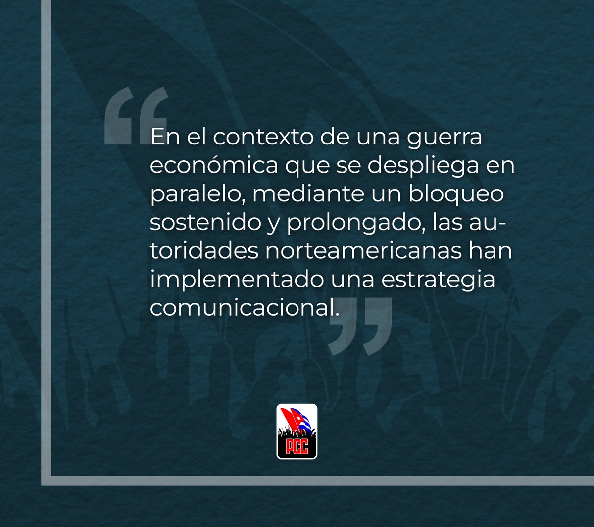 Para enfrentar la guerra mediática tenemos la imperecedera obra de José Martí y de Fidel, ambos juntos apenas podían caber en una Isla pequeña como #Cuba, y suponen una fortaleza que pocos procesos políticos tienen a su disposición.