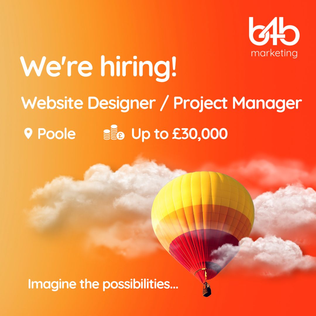 Join our team! 🙋‍♂️🙋‍♀️  

We're looking for a talented Website Designer / Project Manager for our Poole-based agency.  If you've got a minimum of 2 years experience designing and building websites, we'd love to hear from you 📩 

Find out more 👉 bit.ly/3VkmmOi