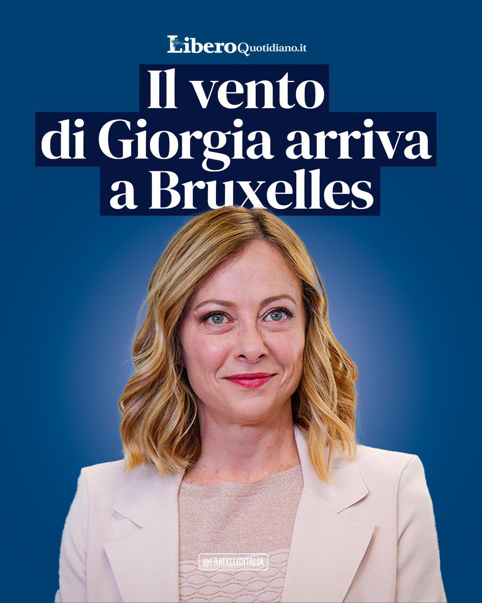 🔵 Grazie alla maggioranza degli italiani che ha scelto Fratelli d’Italia. Adesso cambieremo anche l’Europa.