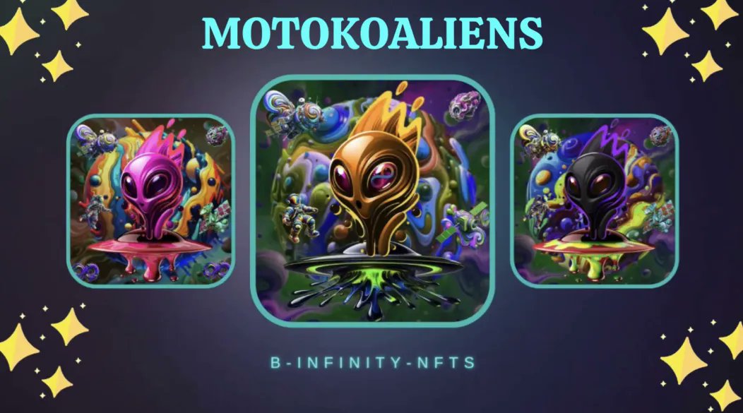 GrungyGeezers's tweet photo. WHITE LISTED PROJECTS RIGHT NOW  #MOTOKOALIENS ARE  live. 
GO GET EM !!! 
@ToniqMarket 
NOTE : All  #ICGhost , #Motokodoodles , #Motokoghost , #Motoko_monsters #Motokostikies  , #Grungygeezer , #Yral_pass holders are whitelisted  👉Mint Price : 0.3- 0.4 icp 📷Time : 3pm UTC  #ICPPEOPLE #Motokoaliens #DFINITY #ICP