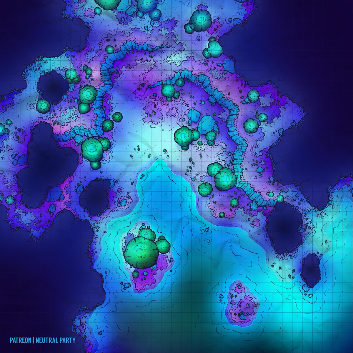 NeutralPartyArt's tweet photo. Don't forget to take breaks when adventuring, even when you find yourselves deep below the surface. Take a break and relax on the sandy shores of a massive underground lake, enjoy the rotten spore-filled breeze, &amp; listen to the soothing bugs' songs #dnd #pathfinder #roll20 https://t.co/MFScU2aN8m