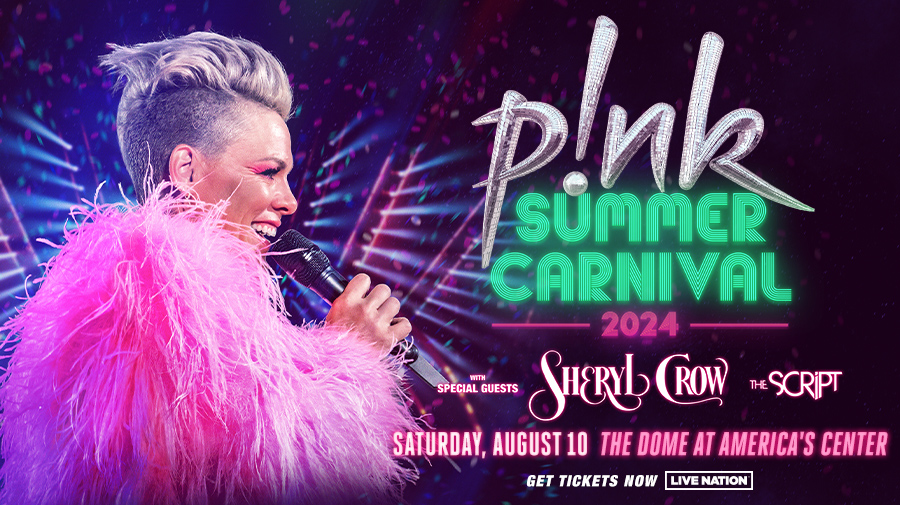 TWO MONTHS AWAY...P!nk is getting the party started in The Dome on August 10. 
Get your tickets now 👉 explstl.us/3yRB08h
#stlouis #concert #music