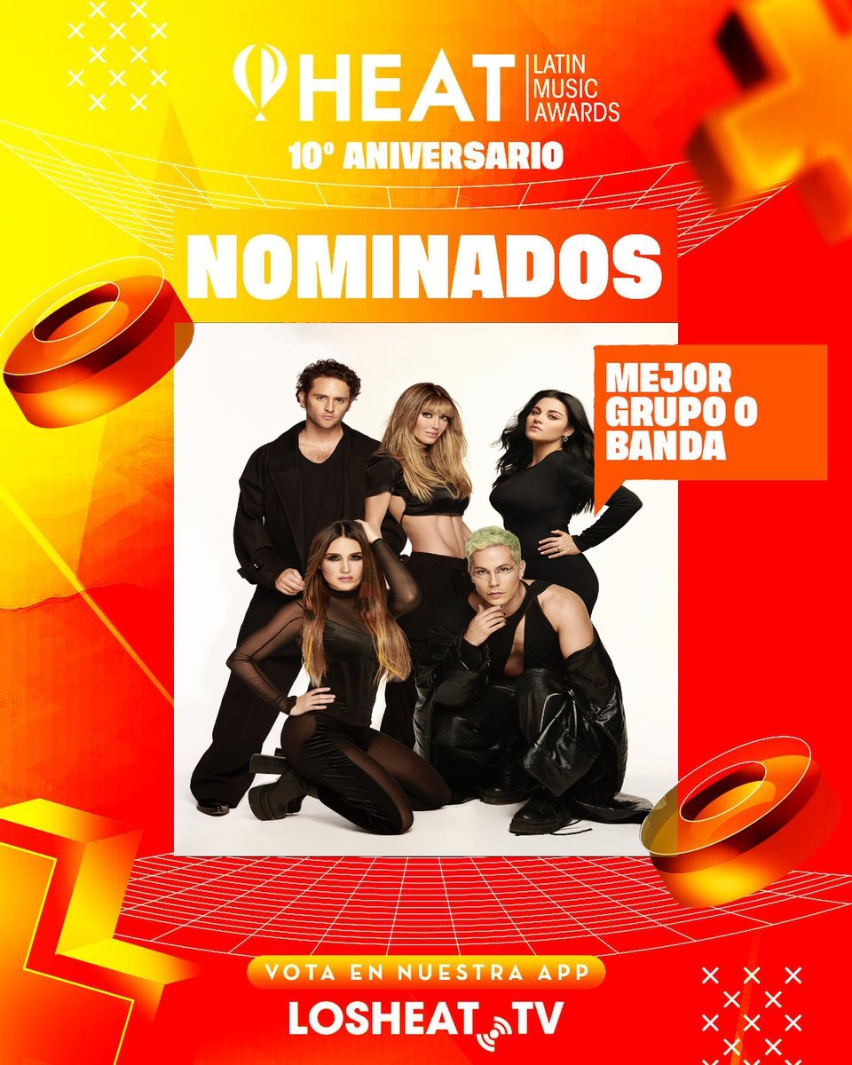 engajarbd's tweet photo. 🚨 Com o fim do SEC Awards, agora só temos o Heat Latin Music Awards 2024 (Premios Heat) para votar.

Para votar, instale o aplicativo "https://t.co/QY3UyPG7bs", crie a sua conta, vá na categoria do RBD (Mejor Grupo o Banda) e clique em "Votar".

É 1 voto por dia por e-mail! https://t.co/ZaHI9bUZt4