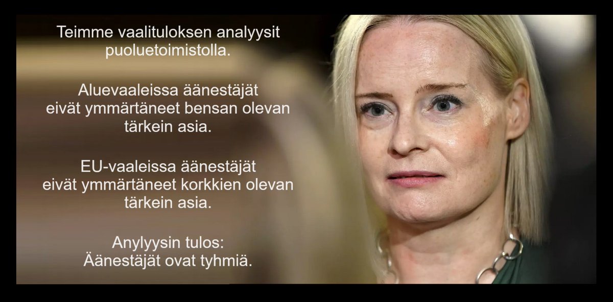 TomKeepIt's tweet photo. No niin, analyysit tehty.
#riikka #viinastavihatumpi #ylimielisyys #totaalinen #romahdus #floppi https://t.co/TfInF7fYZE