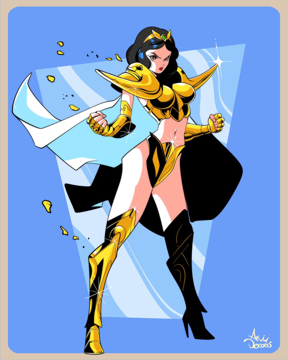 AxRococoart's tweet image. blanca Nieves de Aries .
.
.
.
#blaancanieves #snowwhite #aries #caballerosdelzodiaco #pinupgirl