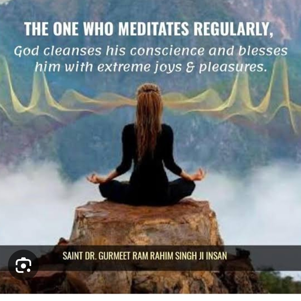 charanjeet26184's tweet photo. #Meditation is panacea for all disease . 

#SolutionOfAllProblems
#KeyOfHappiness 
#PowerOfMeditation
#UnlockHappiness
#HappinessMantra
#SecretOfHappiness
#MethodOfMeditation
#MeditateEveryday
#DeraSachaSauda #SaintDrMSG 
#SaintDrGurmeetRamRahimSinghJi #GurmeetRamRahim
#RamRahim https://t.co/yFOEpB1yXR