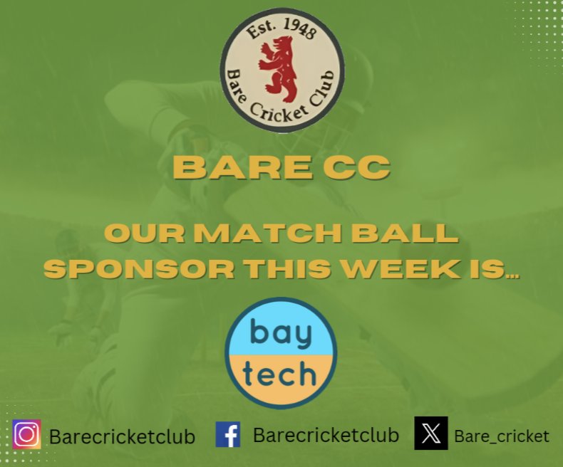 Bare_Cricket's tweet image. This week's match ball sponsor is ........
🔴Bay tech 🔴
bay-tech.co.uk
#computersupport #computerrepairs
