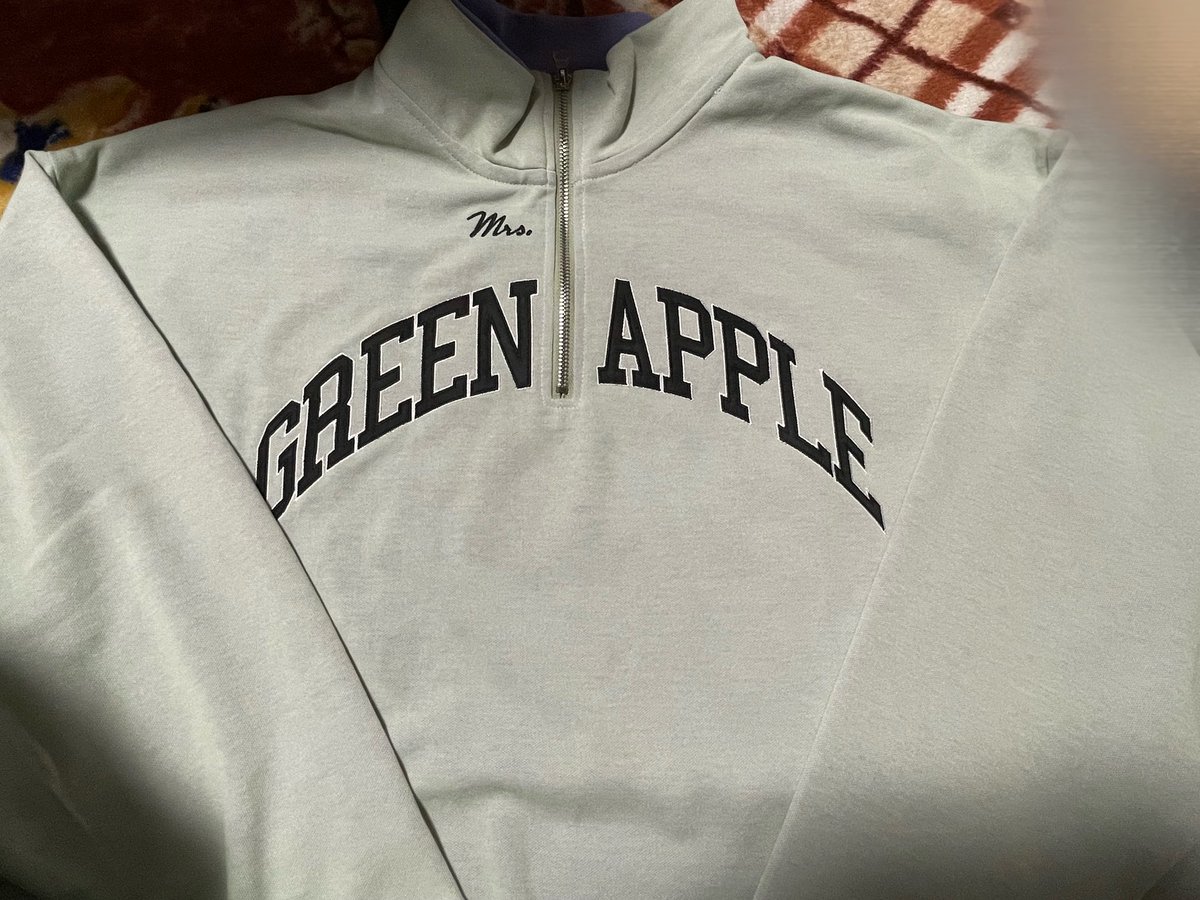Amazon.co.jp: mrs green apple XLサイズ Spring Half Zip Sweat