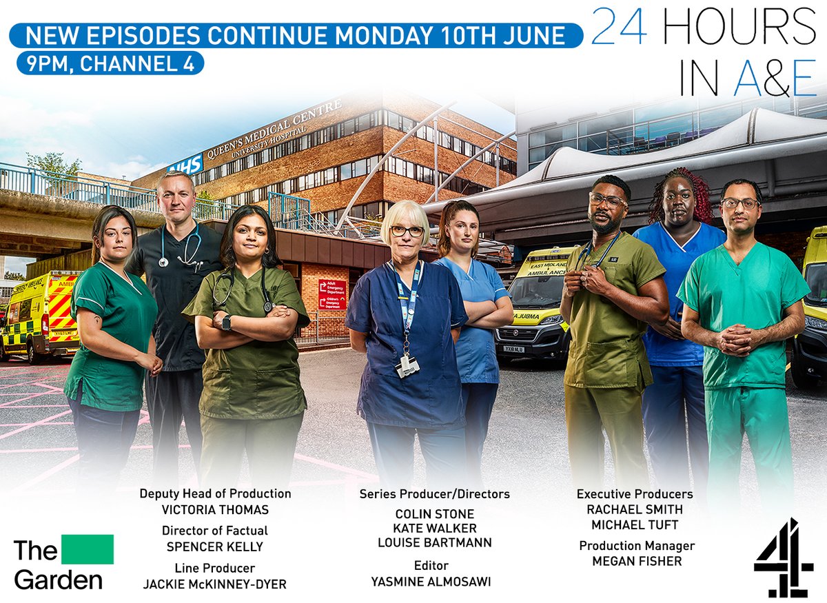 TheGardenTV's tweet photo. 24 Hours in A&E new episodes continues TONIGHT at 9PM, @Channel4
#24hoursinaande #24hoursinae #thegarden #thegardenproductions #channel4 https://t.co/xYFm8UDpHJ