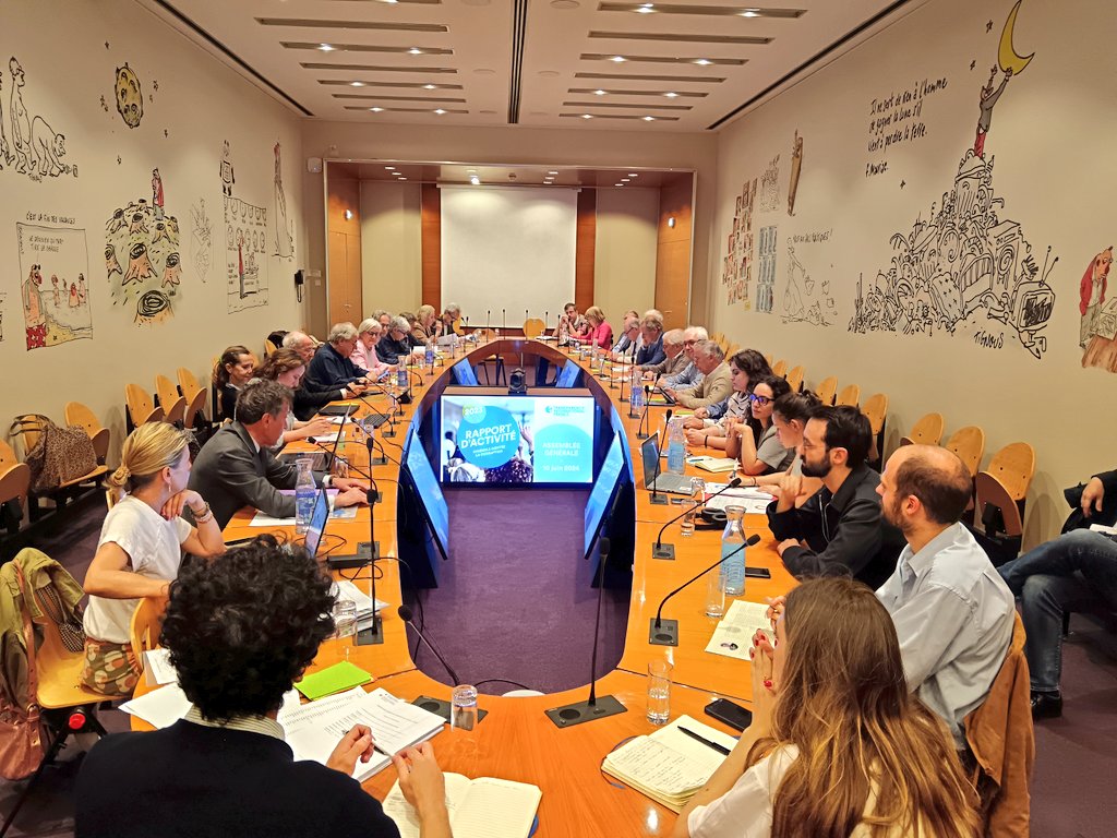 TI_France's tweet photo. Assemblée générale 2024 de Transparency International France. L'occasion de faire le bilan d'une année 2023 riche en actions et en résultats, mais aussi de se projeter  dans les années à venir pour inscrire à l'agenda la lutte contre la #corruption. #AGTransparency https://t.co/RkWz69KkXZ