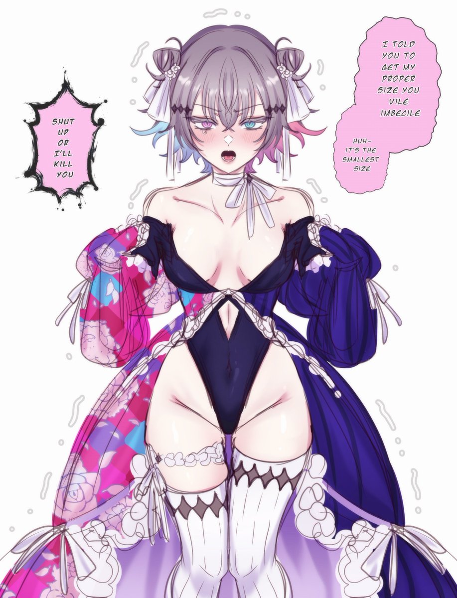 Oraclejester's tweet image. i have the power to create more betsy art its over for you all
anways they swap outfits :3