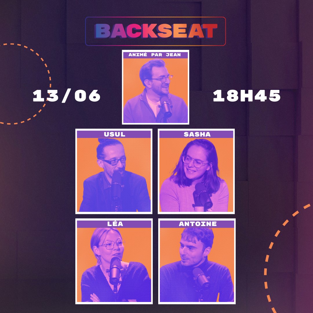 Backseat_fr's tweet photo. Jeudi soir : émission spéciale débrief des élections Européennes et dissolution.
@JeanMassiet sera entouré de @UsulduFutur @ChamboncelLea @SashaBeckermann et @A_Bristielle pour discuter longuement des résultats et des législatives à venir 🎙️
RDV jeudi à 18h45 sur ttv /jeanmassiet https://t.co/yVWPeRItp9
