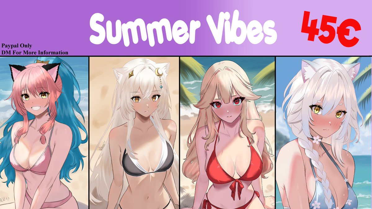 WrenVT's tweet photo. #VtuberEN #Vtubers 

🌷I open my Commission ! 
I’m a little stressed ngl x) 
So I draw your OC, I choose the position and the swimsuit. 
Female ONLY -sorry
Paypal Only 
If your OC is too complicated, I am entitled to refuse

More informations, DM me ! https://t.co/DnAysMeQVi