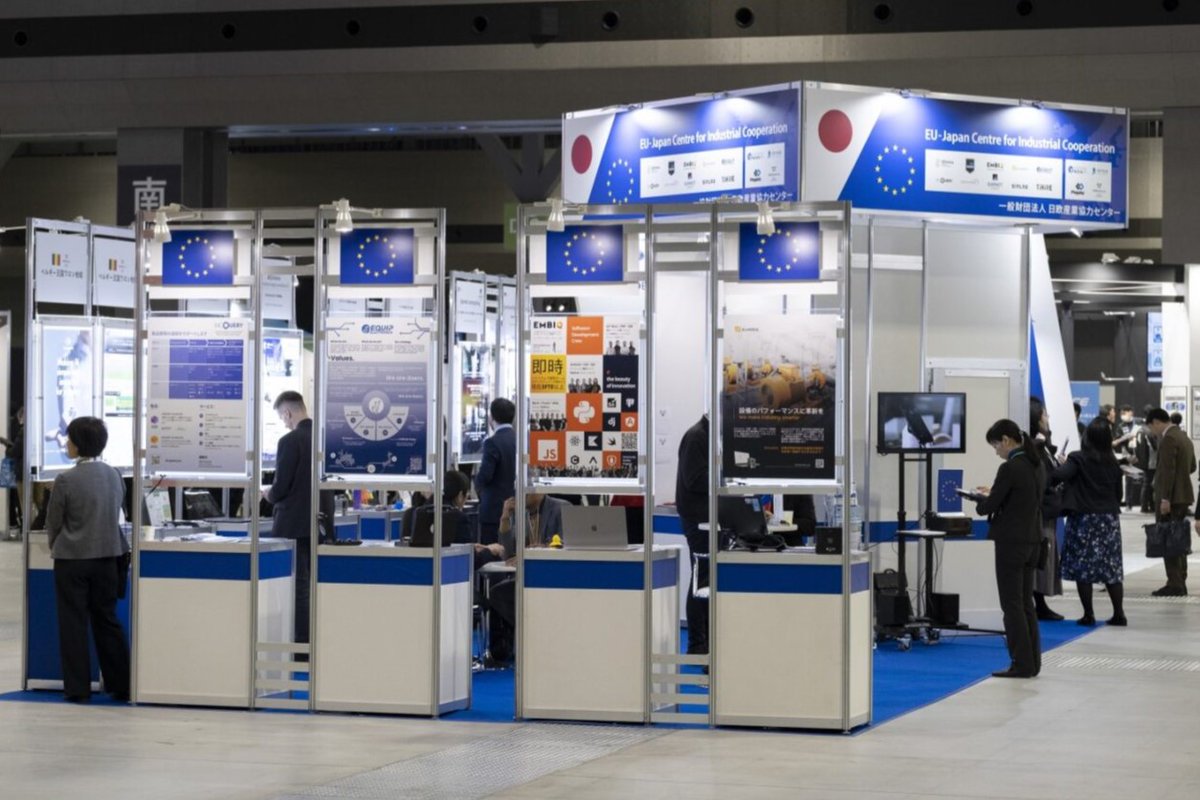 EUJapanCentre's tweet photo. 🤔 Our Digital Business Mission is still accepting applications! Call is open until 🚨 June 30 for EU SMEs active in #Digital Transformation - AI, mobility, and sustainability. Get a chance to exhibit for free at CEATEC in Tokyo in October! 🇯🇵👩‍💻

🔍https://t.co/HdVfKlBKrW https://t.co/IXG2fkkyuY