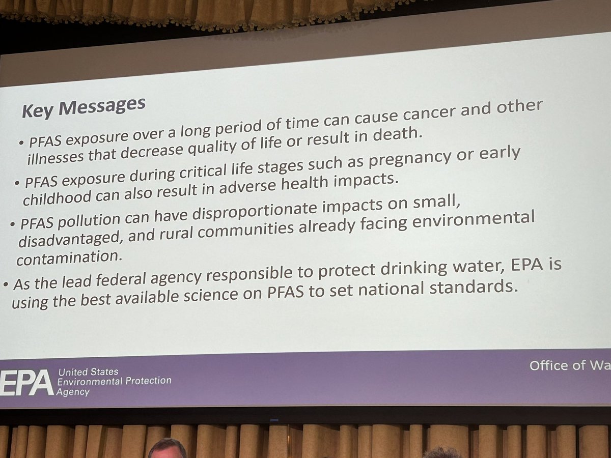 CleanWaterMN's tweet image. The EPA is here diving into the science behind PFAS. We’re grateful for their work to tackle PFAS across the country. #pfasconference2024
