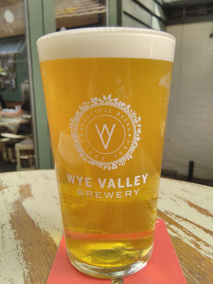 Nothing says 'welcome to Bridgnorth' better than a pint of Wye Valley HPA! Back here for my 15th year playing in the orchestra for the English Haydn Festival. Cheers! 🍻
