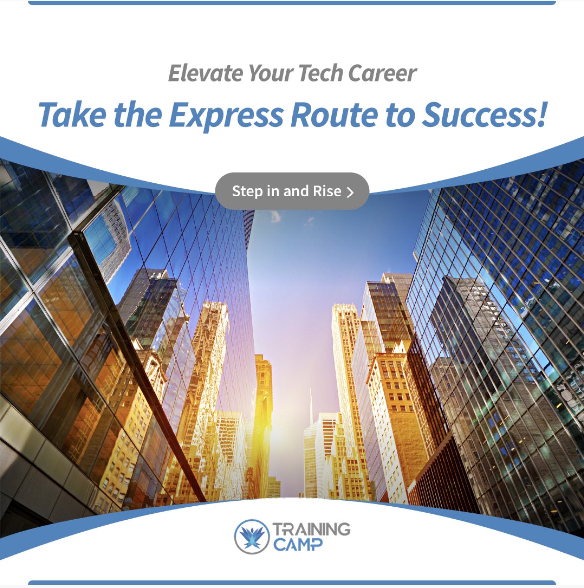 trainingcamp's tweet photo. Imagine your tech career as a skyscraper. Why climb stairs when you can take the express elevator? Our courses are your golden keycard to new potential.
Opportunity is calling. Ready to rise? 🌆 ➡️ Click here: https://t.co/7V2MtFUOFI
#TechTalk #ITJourney #NextLevelTech #TechSavy https://t.co/5utfDk8tmK