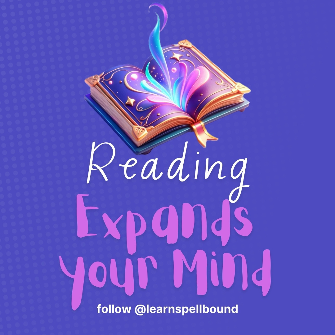learnspellbound's tweet photo. Reading opens up new worlds and expands the mind. What new world will you explore today? 📚✨ #MotivationMonday #ReadingRocks #LiteracyMatters https://t.co/s76uq68XWH