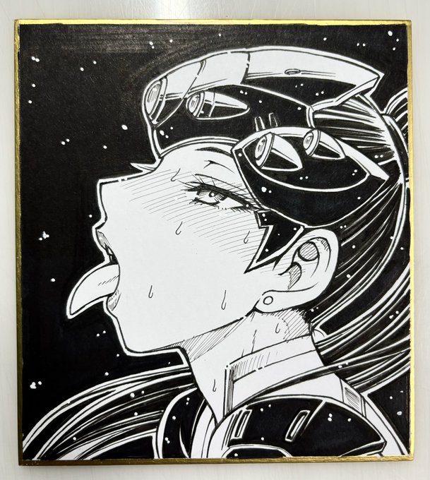 差分付きミニ色紙、6枚できた。オーバーウォッチ。 