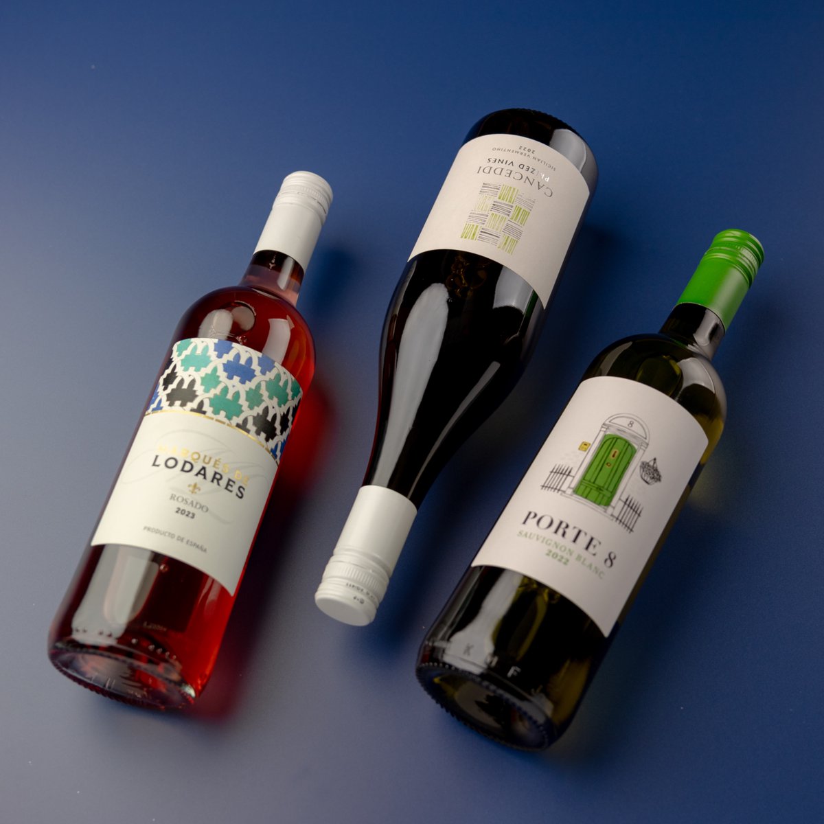 warehousewines_'s tweet photo. Indulge in a trio of delights: our Porte 8 Sauvignon Blanc, our Marques de Lodares Rosado and our Canceddi Prized Vines Sicilian Vermentino. 

Whether you're craving crisp elegance, or a hint of summer, we've got your perfect pour. https://t.co/Sli0XJLtUq