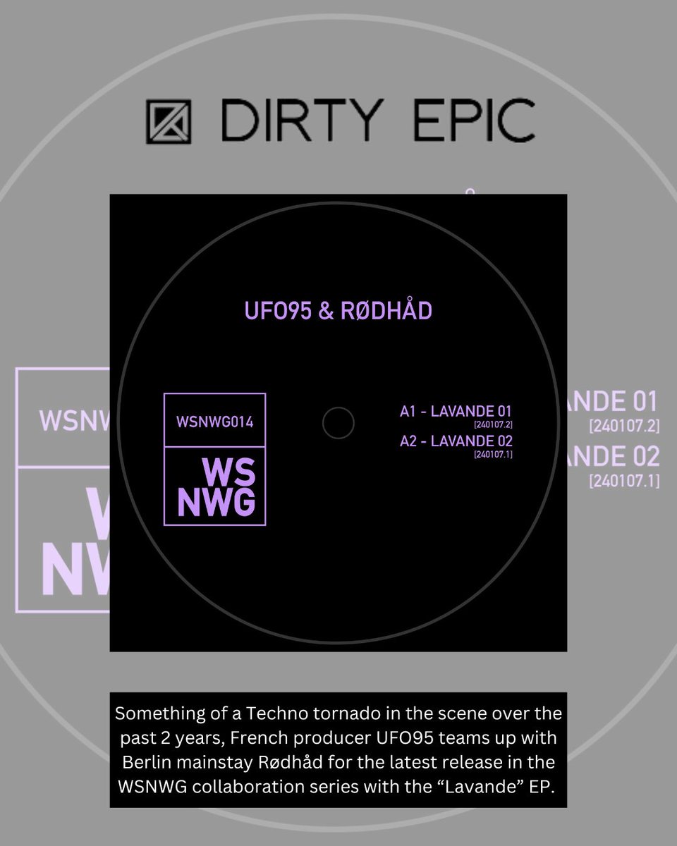 New WSNWG release "Lavande" EP by <a href="/ufo95archive/">UFO95</a> &amp; Rødhåd! The review by <a href="/disconnectfour/">sean ocean</a> is now up on our blog  - bit.ly/3KCcPNO