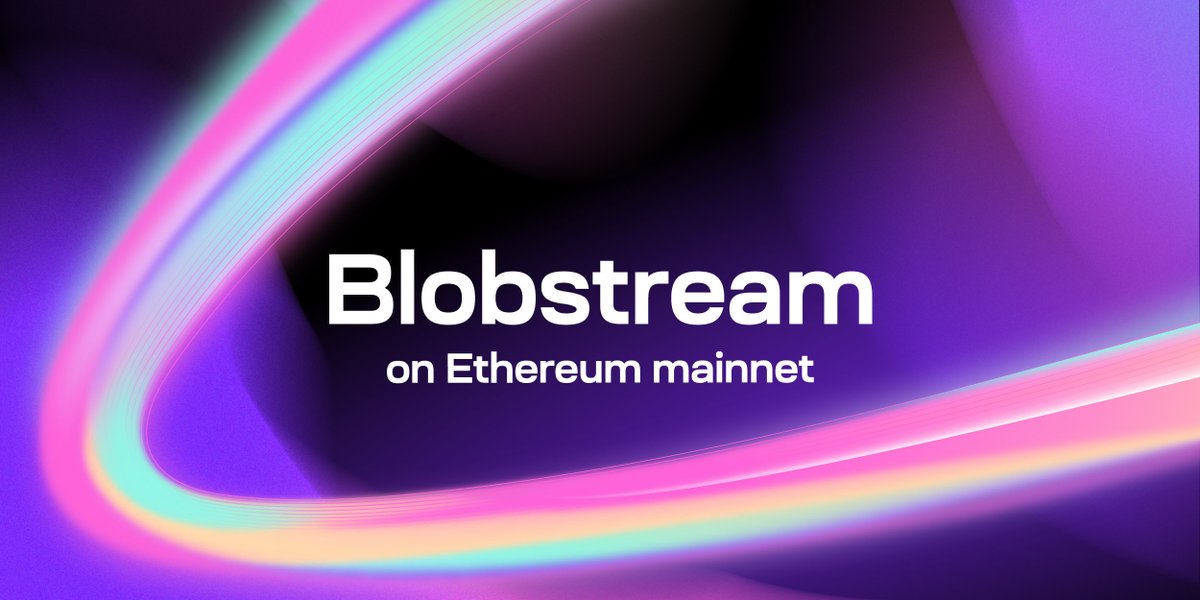 celestia's tweet photo. Blobstream 🎇 is now live on Ethereum mainnet.

Deploy a high-throughput L2 as *permissionlessly* as a smart contract. https://t.co/74wyw5Xknq