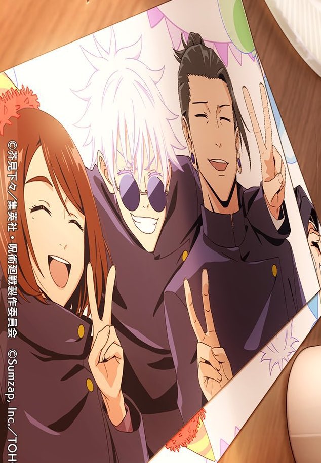 biyuuji's tweet photo. geto is finally smiling with them omfg😭😭😭😭😭😭😭😭😭😭😭😭 https://t.co/gHV1qaLEC8