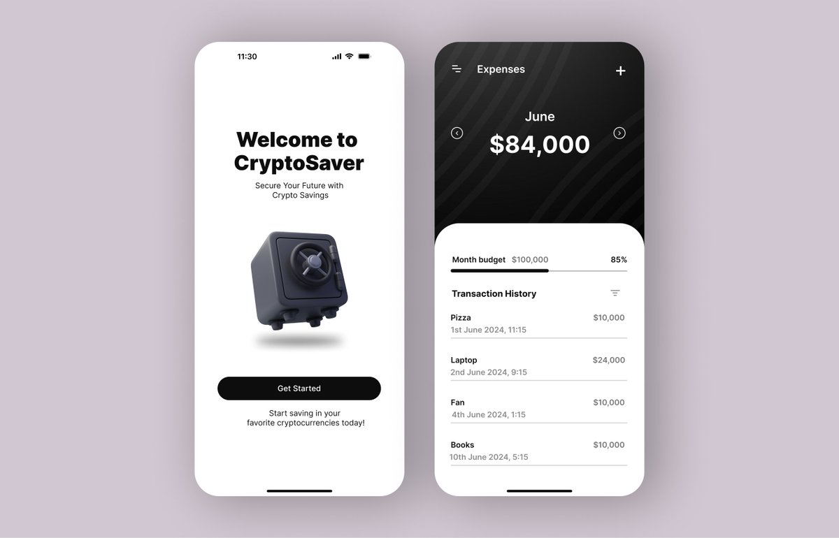 callme_TOC's tweet photo. Day 13 of #DailyUIChallenge! 💰📊 

I designed a Crypto Saving/Budget app to help users manage finances &amp; grow savings in cryptocurrency.🔐 

Share your thoughts! 

#UIUX #Crypto #SavingsApp  #Fintech #DesignCommunity  #CryptoSaver 

@VitalikButerin @cz_binance @SBF_FTX @crypto https://t.co/YgxlUw5UFZ