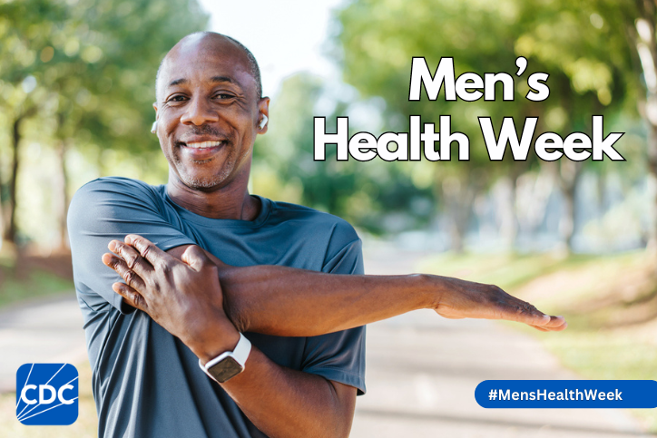 CDC_DNPAO's tweet photo. Happy #MensHealthWeek! Getting 150 minutes a week of moderate-intensity aerobic activities can help you live longer and healthier. 💪🏽 That is simple as 30 minutes of walking 5 days a week!

Learn more: https://t.co/3rrKrEKcP3 #ActivePeople https://t.co/GmtqJRkZPO