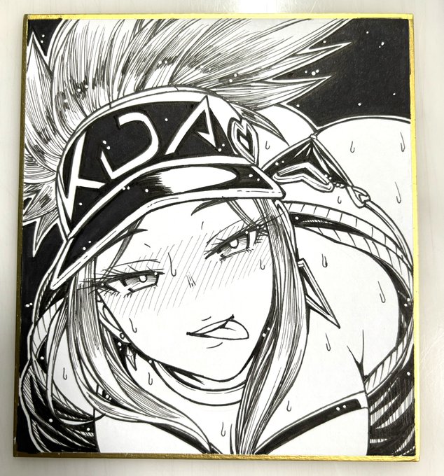 差分付きミニ色紙、6枚できた。KDA。 