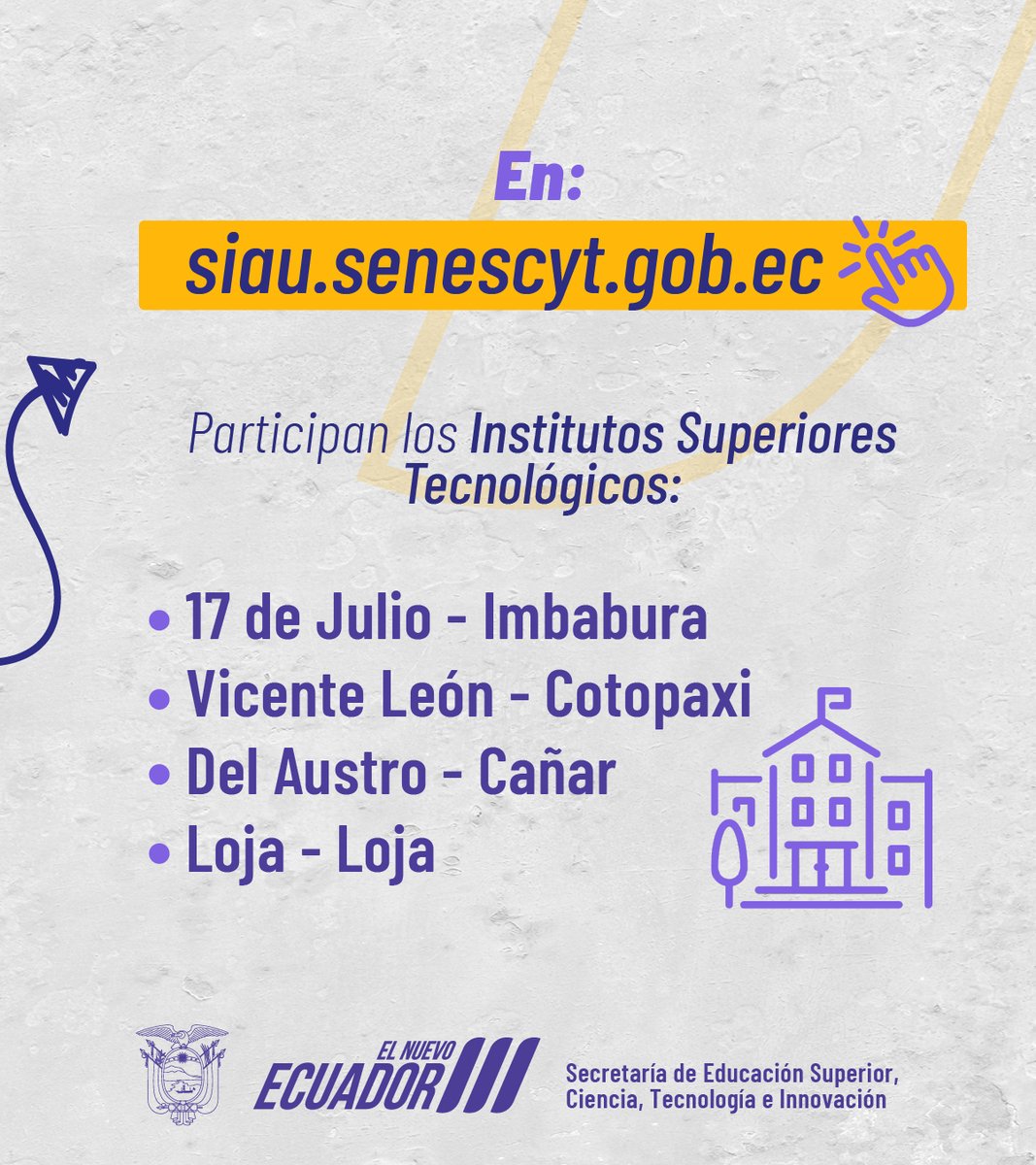 🚒👨‍🚒👩‍🚒 Si tienes una amplia trayectoria profesional como bombero, aplica a ValidaTec.

Obtén el título de  Tecnólogo en Control de Incendios y Operaciones de Rescate. 🎓

🗓️ Tienes hasta el 1 de julio del 2024 para postular.

👉 Ingresa en siau.senescyt.gob.ec/validatec-info…