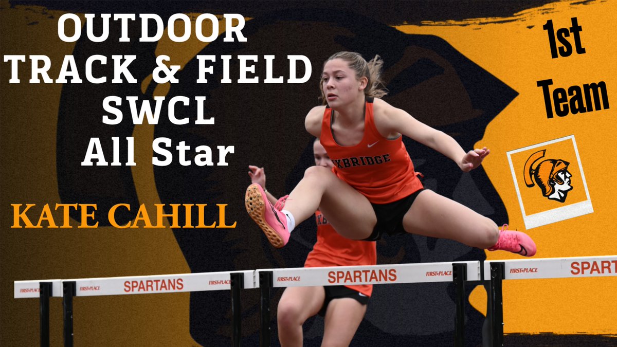 SWCL ALL STAR RECOGNITIONS ARE OUT. Senior <a href="/katecahill_/">kate cahill</a> was named 1st Team for her dominant performances this season. To note a few accomplishments: Kate was the State Pentathlon Champion, won 100 meter hurdles at the Division 6 Championships &amp; was the SWCL Long Jump Champion