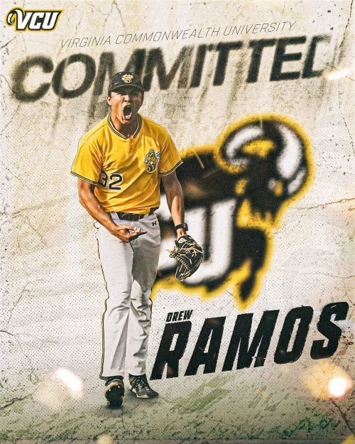drewramos_15's tweet photo. I’m excited to announce that I will be pursuing my masters degree while playing baseball at VCU. I cannot thank the Randolph-Macon baseball program enough for making me the player I am today. Thank you to all of my coaches and teammates for helping me along this journey. #GoRams https://t.co/hD6VUawg6d